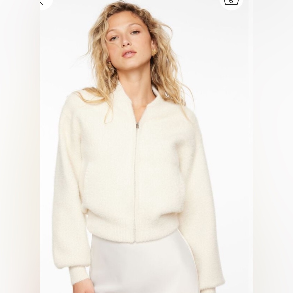 Dynamite plush bomber jacket